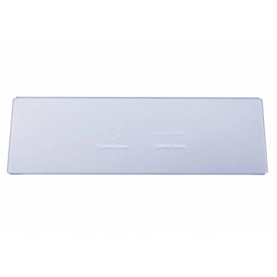 Sklíčko s měřítky 1/10mm a 1/100mm