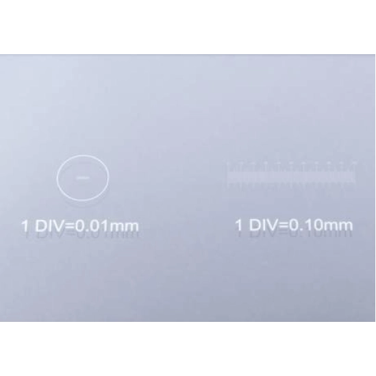Sklíčko s měřítky 1/10mm a 1/100mm
